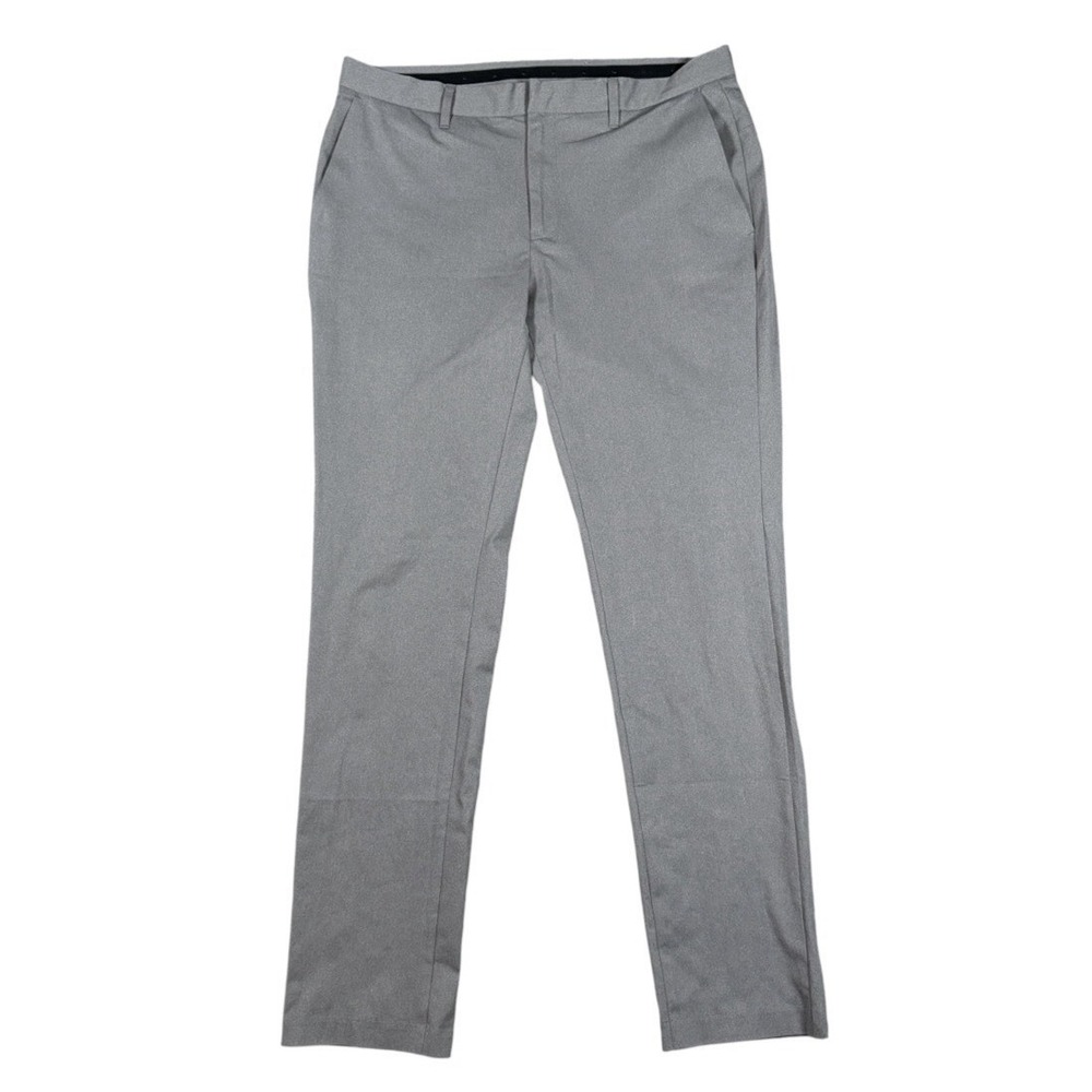 Ministry of Supply Kinetic Slim Pants Mens 34(35)x32 Gray Performance Trousers